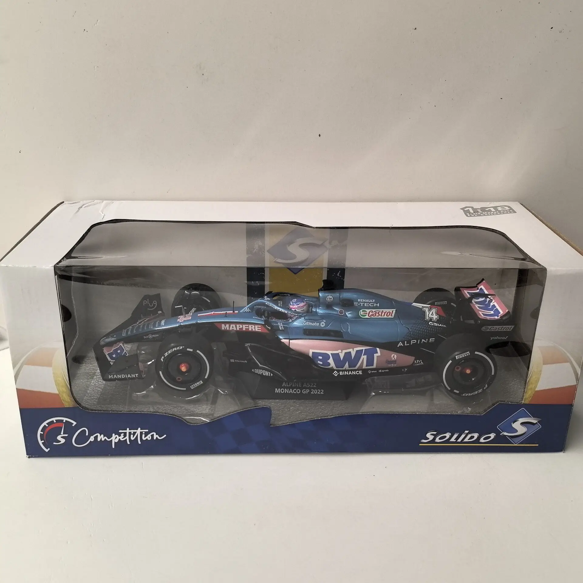 Diecast SOLIDO 1/18 Scale ALPINE A522 2022 F1 # 14 Racing N3n2 55 Alloy Car Model
Diecast SOLIDO 1/18 Scale ALPINE A522 2022 F1 # 14 Racing N3n2 55 Alloy Car Model