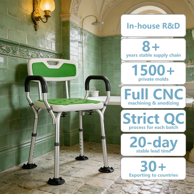 Simplywalk Aluminum Alloy 200KG Bath Shower Chair Portable Tub Handicap People MDR CE Certification Long-term Cooperation
Simplywalk Aluminum Alloy 200KG Bath Shower Chair Portable Tub Handicap People MDR CE Certification Long-term Cooperation