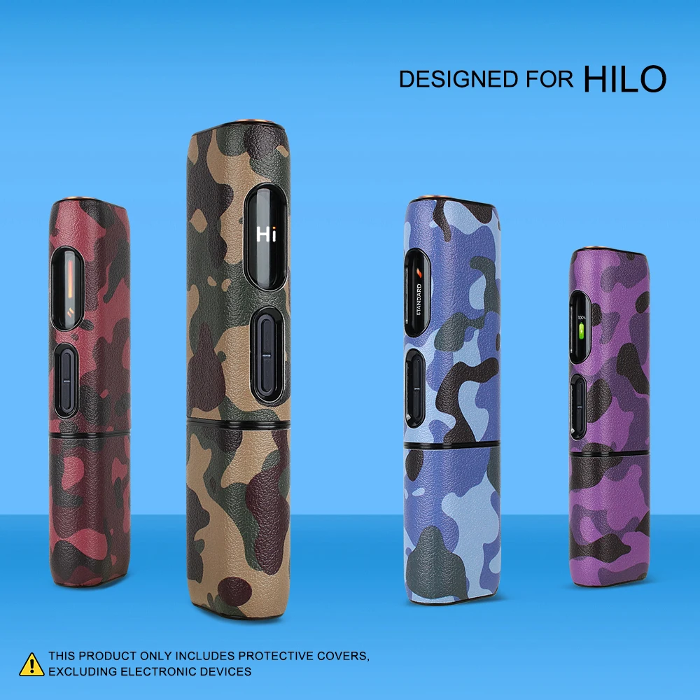 PU leather protective case suitable for HILO, featuring camouflage pattern to protect electronic cigarette accessories.
PU leather protective case suitable for HILO, featuring camouflage pattern to protect electronic cigarette accessories.