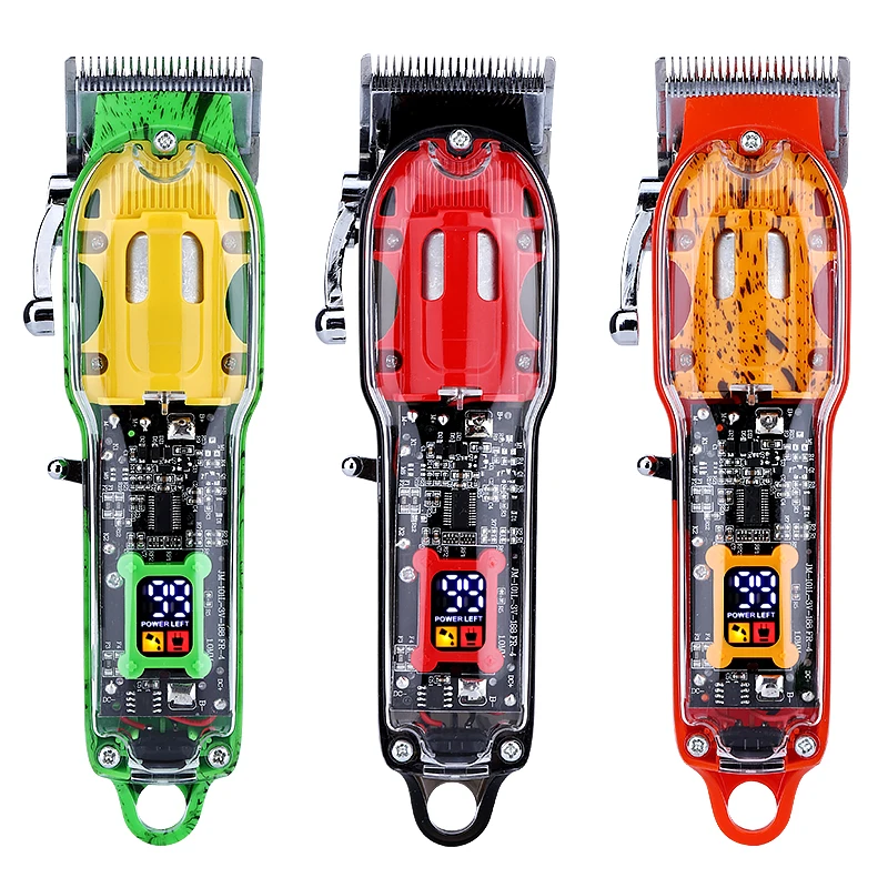 Transparent Professional Barber Clippers Adjustable Best Haircut Machine Cordless Hair Trimmer Clipper
Transparent Professional Barber Clippers Adjustable Best Haircut Machine Cordless Hair Trimmer Clipper