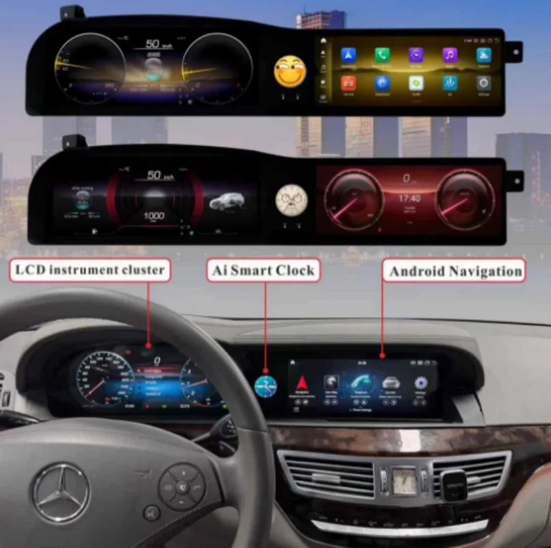 12.3'' Dual Screen Car Radio For Mercedes-Benz S W221 2006-2013 Car Multimedia Video Player Stereo GPS Navigation Carplay Unit
12.3'' Dual Screen Car Radio For Mercedes-Benz S W221 2006-2013 Car Multimedia Video Player Stereo GPS Navigation Carplay Unit