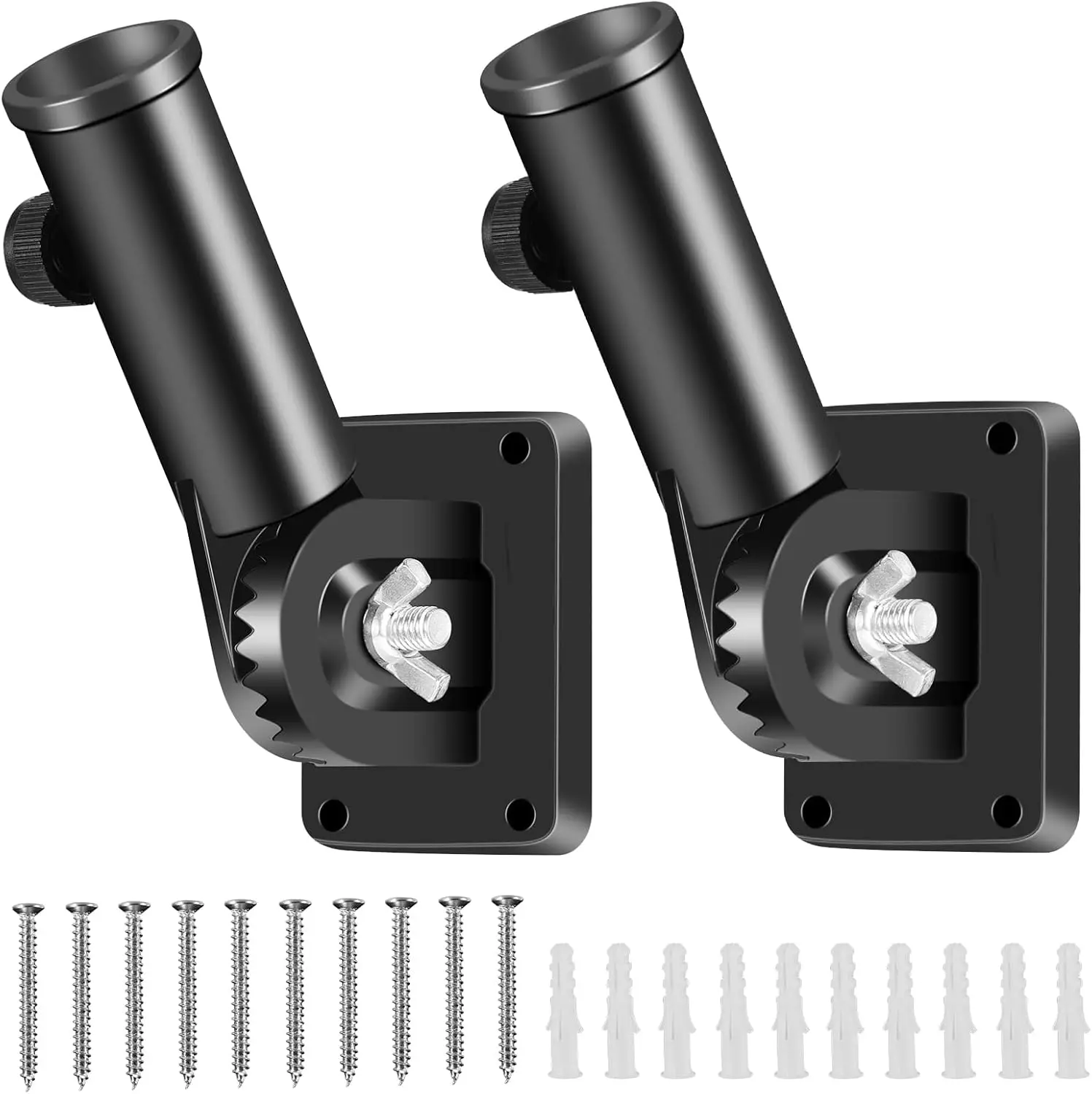 Flag Pole Mounting Bracket, 1" Adjustable for House Wall Porch, Heavy Duty Aluminum Alloy, 180° Multi-Positions (2 Pack Black)
Flag Pole Mounting Bracket, 1" Adjustable for House Wall Porch, Heavy Duty Aluminum Alloy, 180° Multi-Positions (2 Pack Black)