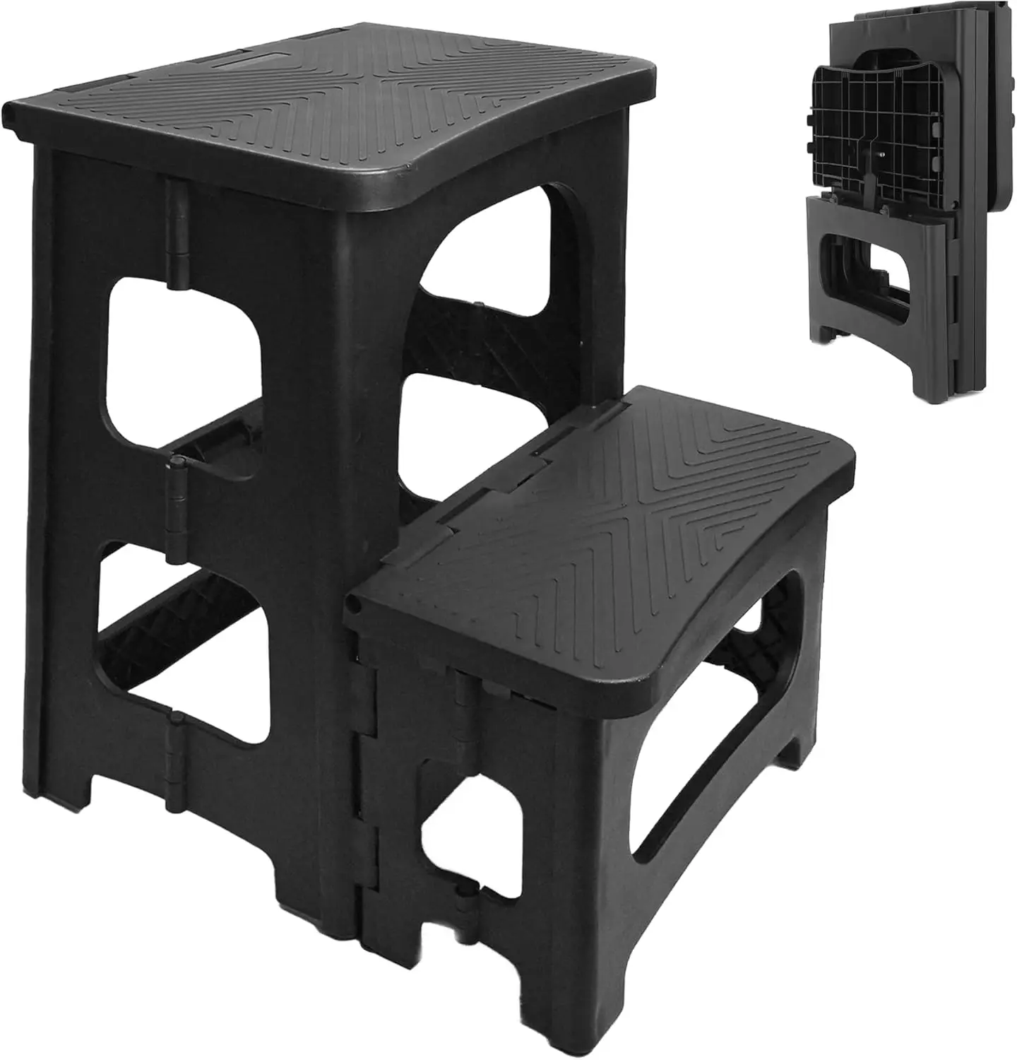 2 Step Stool Foldable, Folding Step Stool Chair With 8"" & 17"" Dual Heights, 300 Lbs. Load, Non-Slip Steps Ladder Collapsible
2 Step Stool Foldable, Folding Step Stool Chair With 8"" & 17"" Dual Heights, 300 Lbs. Load, Non-Slip Steps Ladder Collapsible