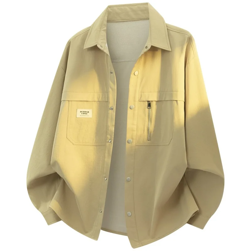 Casual Turn-down Collar Men Jackets Solid Color Fashion Comfortable Male Clothes Quality All-match Outerwear Spring Autumn New
Casual Turn-down Collar Men Jackets Solid Color Fashion Comfortable Male Clothes Quality All-match Outerwear Spring Autumn New