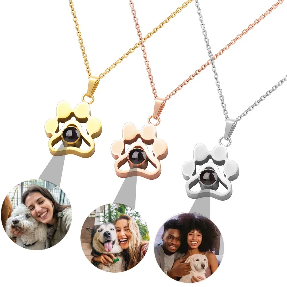 Personalized Pet Paw Print Projection Necklace Custom Photo Memorial Gift for Dog Moms Cat Moms Custom Photo Projection Jewelry
Personalized Pet Paw Print Projection Necklace Custom Photo Memorial Gift for Dog Moms Cat Moms Custom Photo Projection Jewelry