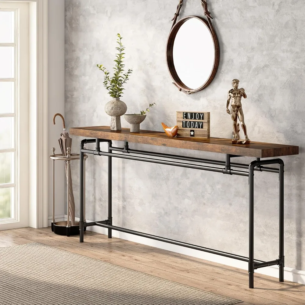Console Table, 70.9 Inches Extra Long Sofa Table for Living Room, Industrial Narrow Console Sofa Tables Behind Couch, Entryway
Console Table, 70.9 Inches Extra Long Sofa Table for Living Room, Industrial Narrow Console Sofa Tables Behind Couch, Entryway