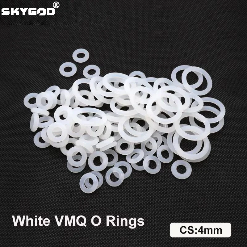 10/50pcs VMQ O Ring Gasket CS 4mm Silicone OD 12~150mm White Food Grade Waterproof Washer Round O ShapeO Rings Seal Tool
10/50pcs VMQ O Ring Gasket CS 4mm Silicone OD 12~150mm White Food Grade Waterproof Washer Round O ShapeO Rings Seal Tool