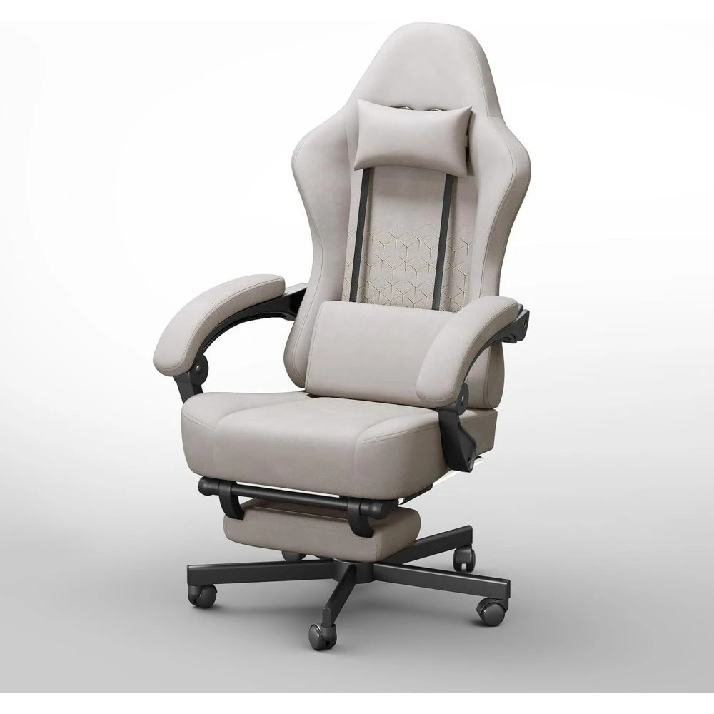 Gaming Chair, Breathable Leather with Pocket Spring Cushion, Wide and High Ergonomic Office Chair with Headrest, Computer Chair
Gaming Chair, Breathable Leather with Pocket Spring Cushion, Wide and High Ergonomic Office Chair with Headrest, Computer Chair