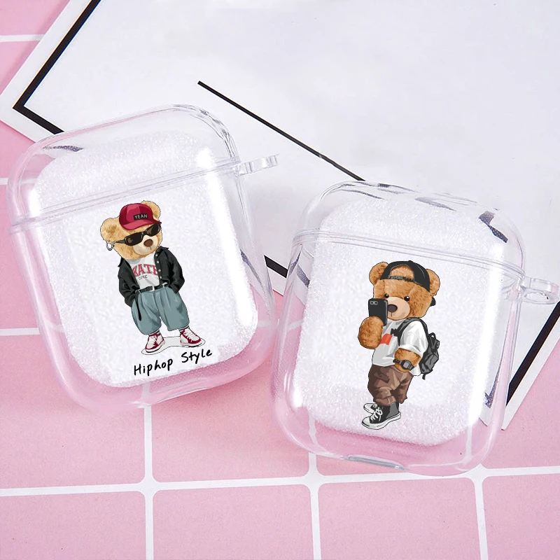 Funny Fashion sports bear Soft silicone TPU Case For AirPods Pro 1 2 3 4 Clear Silicone Wireless Bluetooth Earphone Box Cover
Funny Fashion sports bear Soft silicone TPU Case For AirPods Pro 1 2 3 4 Clear Silicone Wireless Bluetooth Earphone Box Cover