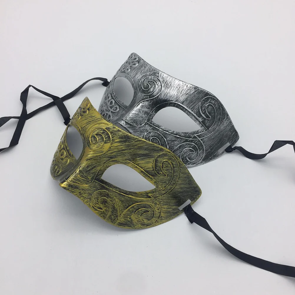 Men's Mask Masquerade Retro Roman Style Premium Plastic Half Face Mask Elastic Band Golden Masquerade Ball Halloween Party
Men's Mask Masquerade Retro Roman Style Premium Plastic Half Face Mask Elastic Band Golden Masquerade Ball Halloween Party