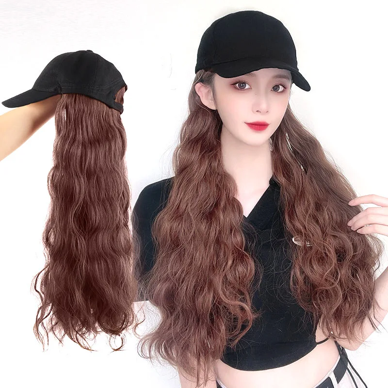 Fashion wig Spring and autumn one-piece cap water wavy curly hat simulate hair natural wig hat
Fashion wig Spring and autumn one-piece cap water wavy curly hat simulate hair natural wig hat