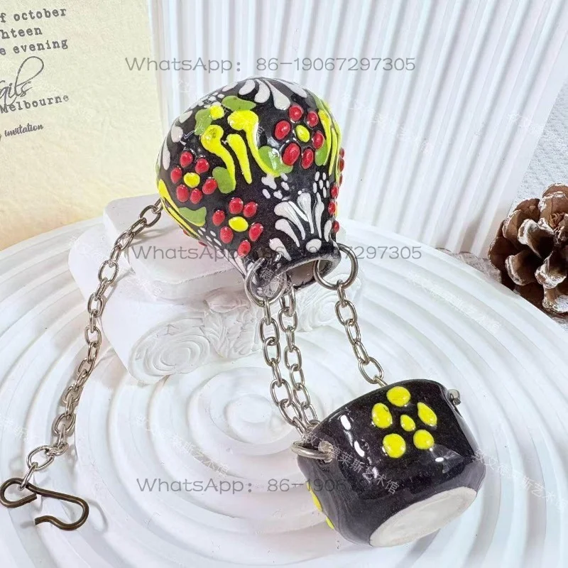Hand Painted Ceramic Hot Air Balloon Pendant, Car Hanging, Living Room Decoration, Relief Hand-painted Art
Hand Painted Ceramic Hot Air Balloon Pendant, Car Hanging, Living Room Decoration, Relief Hand-painted Art