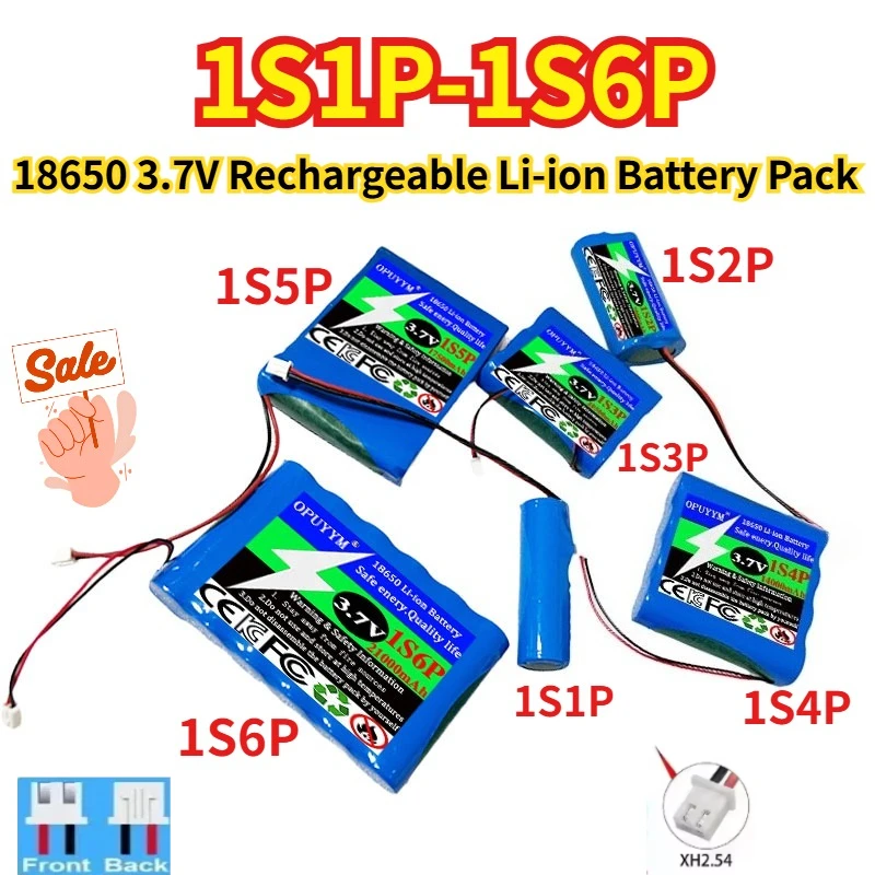 100% New18650 1S1P-1S6P 3.7V Rechargeable Li-ion Battery Pack for LED Light Bluetooth Speaker Spare Replacement Original Battery
100% New18650 1S1P-1S6P 3.7V Rechargeable Li-ion Battery Pack for LED Light Bluetooth Speaker Spare Replacement Original Battery