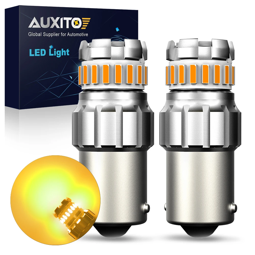 AUXITO 2Pcs Car LED Light 1156 BA15S LED Yellow Red White 12V P21W 7506 LED Bulb DRL Auto Stop Brake Tail Rear Turn Signal Lamp
AUXITO 2Pcs Car LED Light 1156 BA15S LED Yellow Red White 12V P21W 7506 LED Bulb DRL Auto Stop Brake Tail Rear Turn Signal Lamp