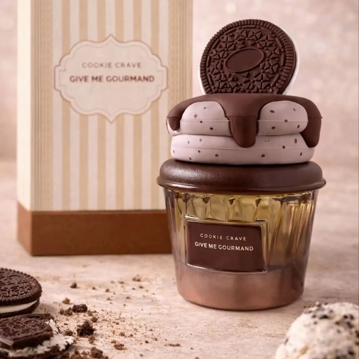 Cookie Crave Eau de Parfum, Give me Gourmand Collection, 75ml Spray, Sweet Vanilla Cookie Scent, Cocoa Butter and Sugar Notes
Cookie Crave Eau de Parfum, Give me Gourmand Collection, 75ml Spray, Sweet Vanilla Cookie Scent, Cocoa Butter and Sugar Notes