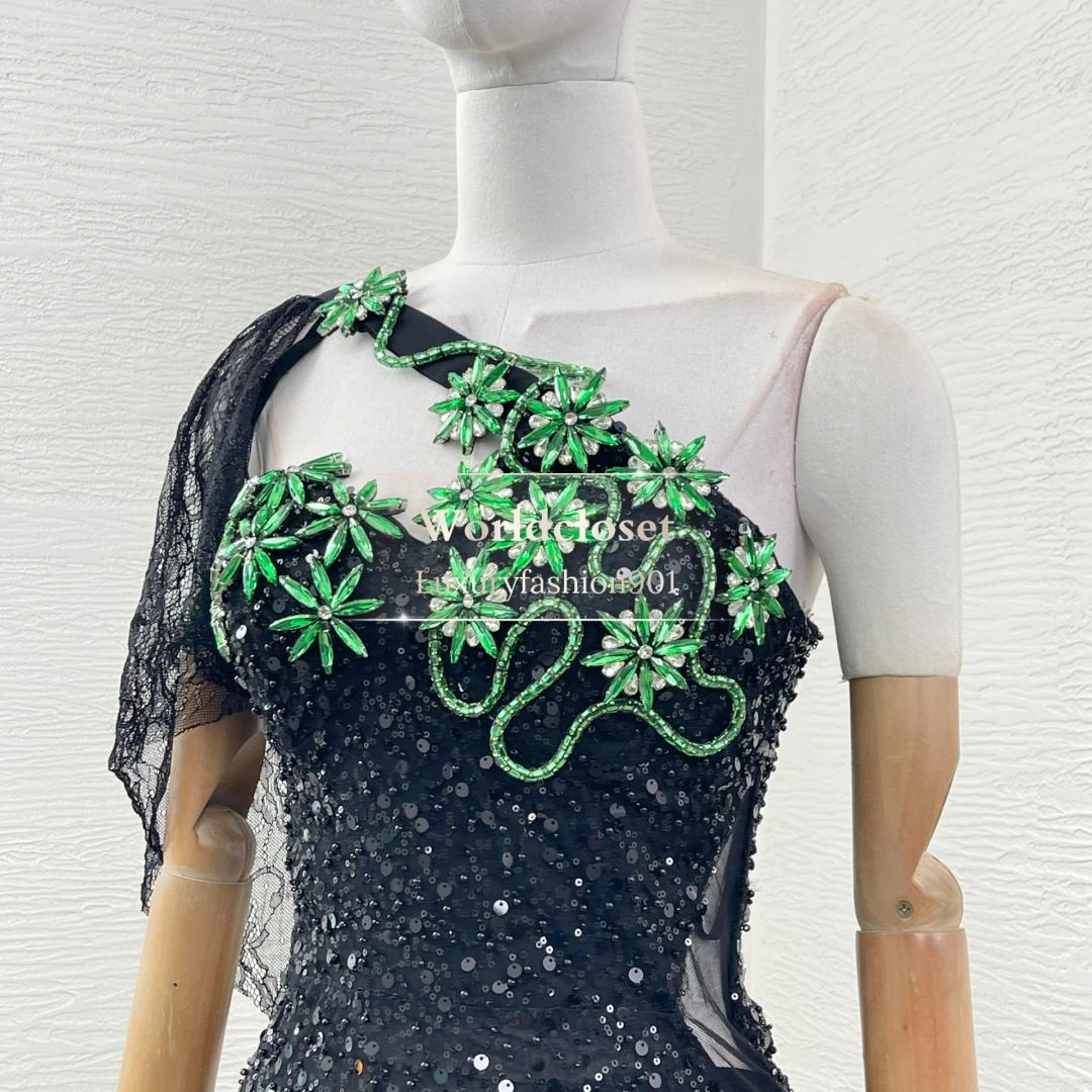 Black Off The Shoulder Sleeve Diamonds Beading Sequin Mermaid Fishtail Maxi Dress 2025
Black Off The Shoulder Sleeve Diamonds Beading Sequin Mermaid Fishtail Maxi Dress 2025