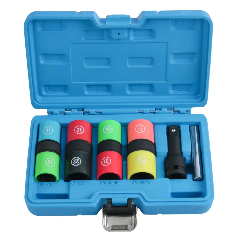 Extended air cannon tire protection hub sleeve with scratch resistant sleeve pneumatic wrench tire screw hex socket
Extended air cannon tire protection hub sleeve with scratch resistant sleeve pneumatic wrench tire screw hex socket