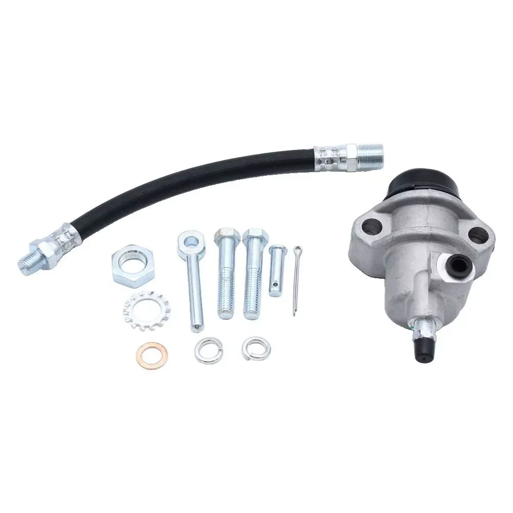 Slave Cylinder Assembly Compatible for MGB 1800 Slave Cylinder Push Rod Clevice Hose Kit And Fixing Bolts
Slave Cylinder Assembly Compatible for MGB 1800 Slave Cylinder Push Rod Clevice Hose Kit And Fixing Bolts