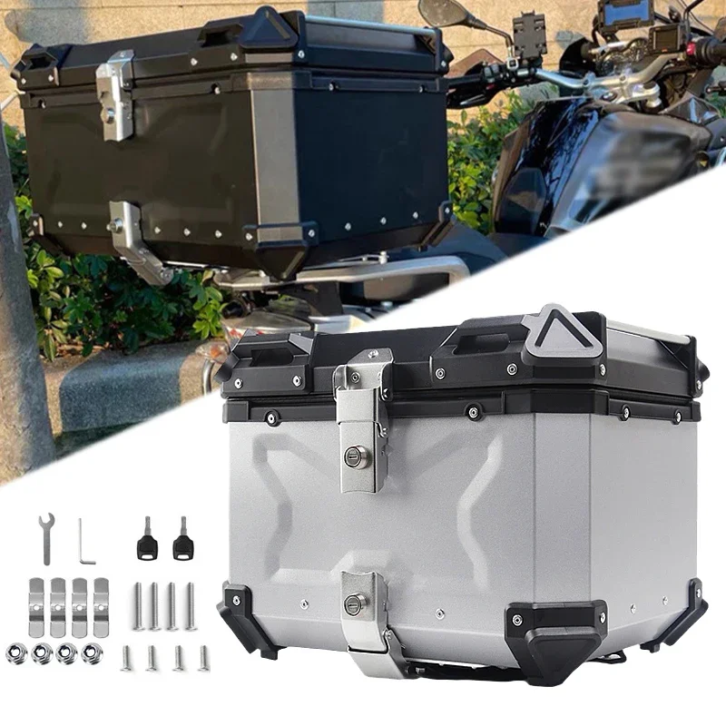 28L 36L 45L 55L 65L 80L 100L Motorcycle Tail Boxe Aluminum Alloy Trunk Top Case Luggage Black Motorbike Box for Motorcycle
28L 36L 45L 55L 65L 80L 100L Motorcycle Tail Boxe Aluminum Alloy Trunk Top Case Luggage Black Motorbike Box for Motorcycle