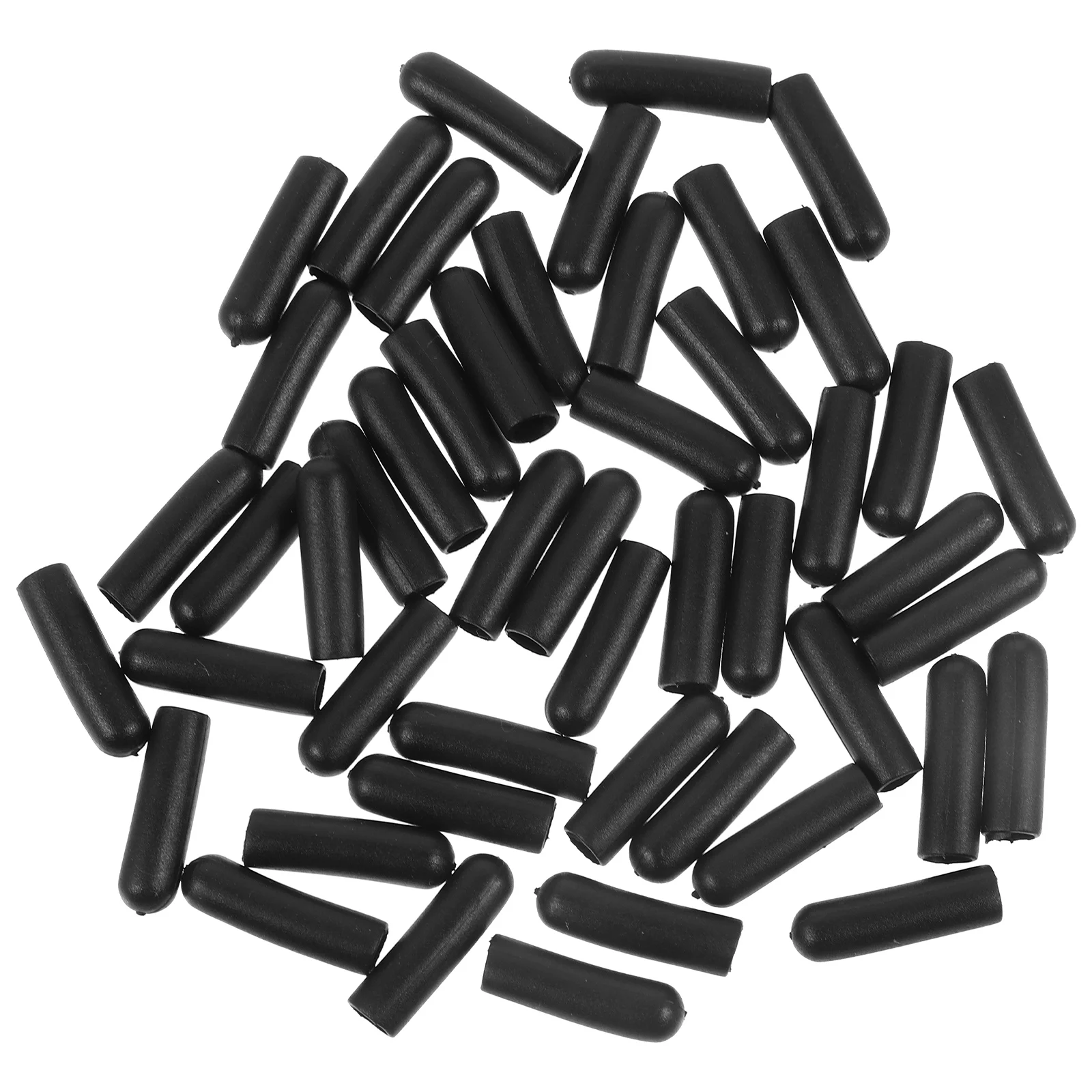 50 Pcs Black Soft Rubber Cord Ends for Clothing Luggage Shoelaces Backpack Drawstrings Tents Sportswear Rope Lock Tools
50 Pcs Black Soft Rubber Cord Ends for Clothing Luggage Shoelaces Backpack Drawstrings Tents Sportswear Rope Lock Tools