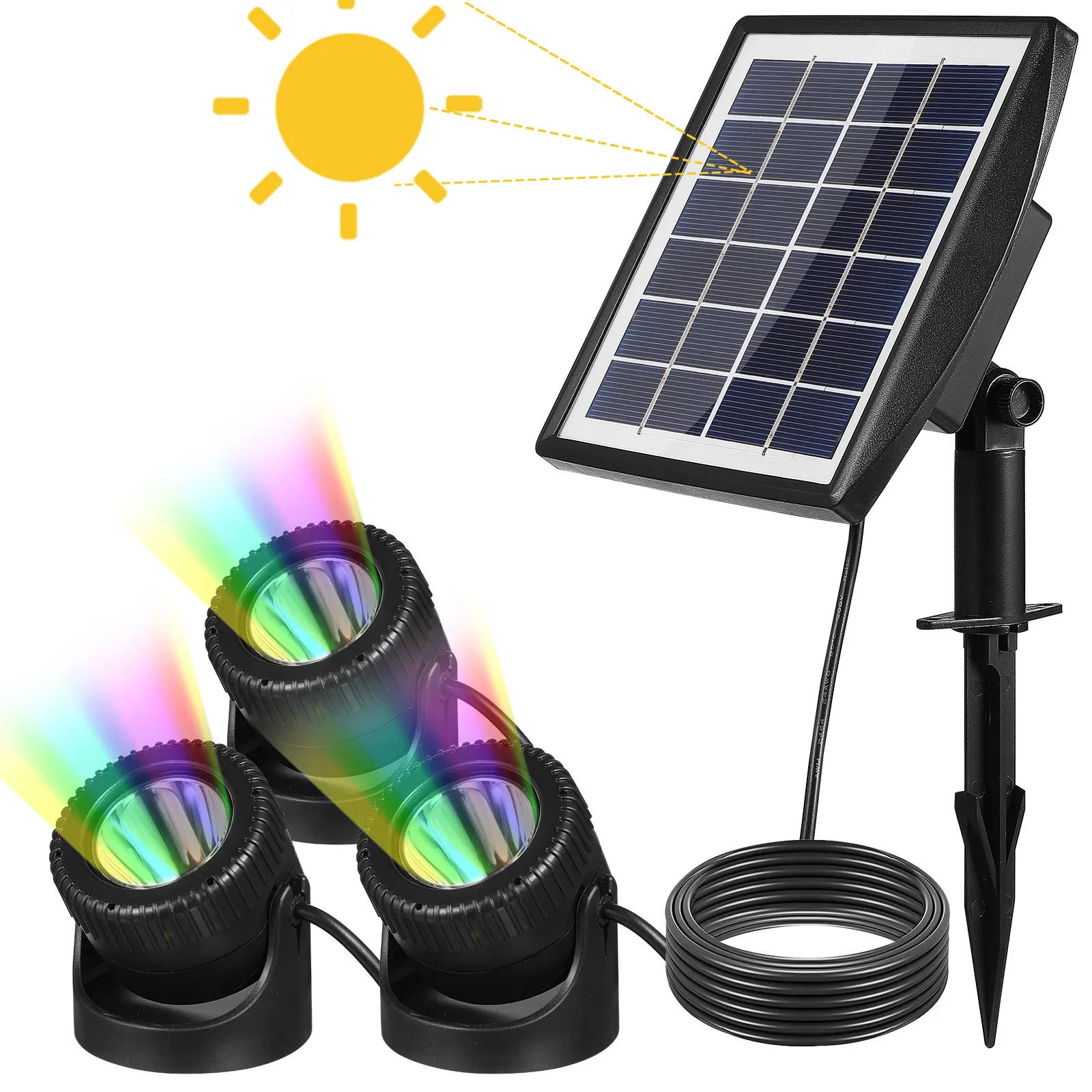 Solar Pond Lights Submersible LED Underwater Lights for Ponds Gardens Pools Solar Powered Waterproof Stable Bright Romantic
Solar Pond Lights Submersible LED Underwater Lights for Ponds Gardens Pools Solar Powered Waterproof Stable Bright Romantic
