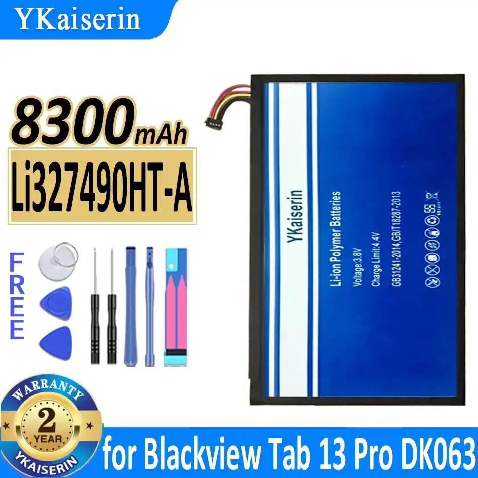 Li327490HT-A Thread ver. Надежная замена батареи для планшета Blackview Tab 13 Pro DK063, 8300 мАч
Li327490HT-A Thread ver. Надежная замена батареи для планшета Blackview Tab 13 Pro DK063, 8300 мАч