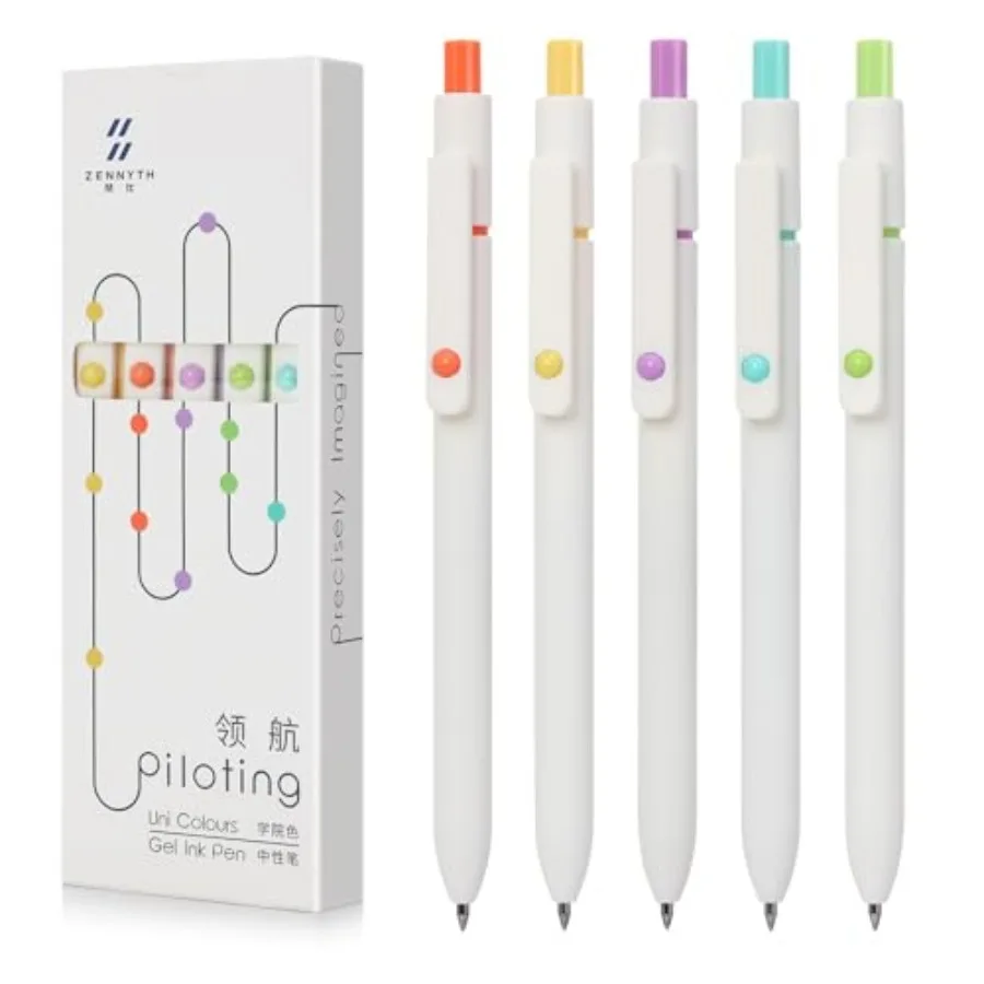 Gel Pens, 5pcs 0.5mm Quick Dry Black Ink Fine Point Smooth Writing Pens High-End Series Ballpoint for Office School Supplies, G
Gel Pens, 5pcs 0.5mm Quick Dry Black Ink Fine Point Smooth Writing Pens High-End Series Ballpoint for Office School Supplies, G