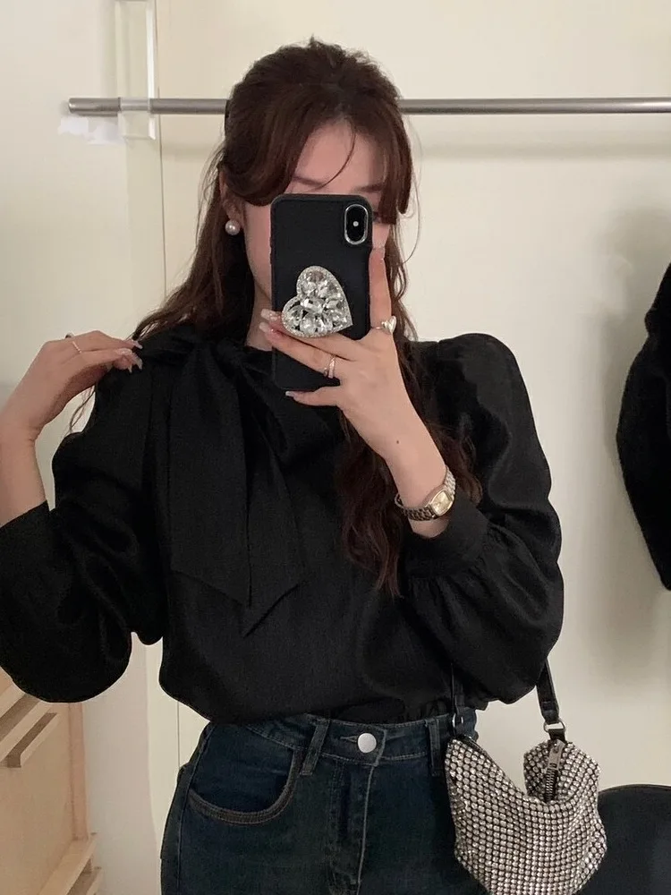 Ele Knot Design Women's irt Spring 2025 Commute Sle Long Sve round Ne Pure Color Office Faion
Ele Knot Design Women's irt Spring 2025 Commute Sle Long Sve round Ne Pure Color Office Faion