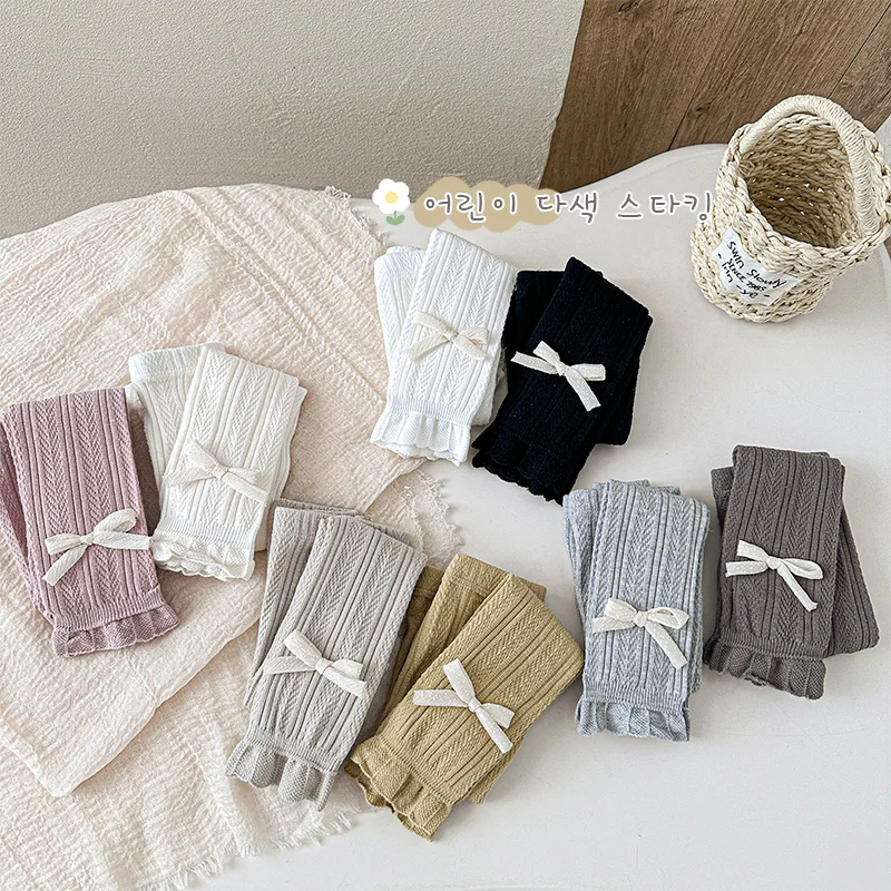 Girls Sweet Style Ankle Length Leggings with Cloth Bow Ruffle Hem Soft Stretchy Lightweight Fabric Fashion 9-Point Pants Perfect
Girls Sweet Style Ankle Length Leggings with Cloth Bow Ruffle Hem Soft Stretchy Lightweight Fabric Fashion 9-Point Pants Perfect