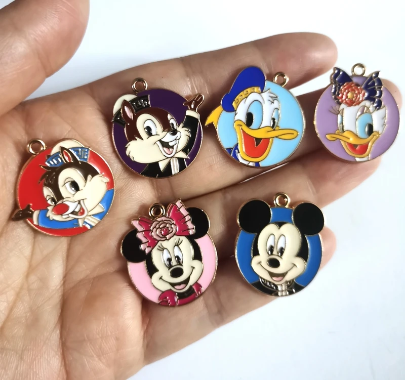 10 Pcs cartoon mickey minnie Duck Daisy Pendants Charms Jewelry Making Earrings Pendants Necklaces Bracelets DIY Accessories
10 Pcs cartoon mickey minnie Duck Daisy Pendants Charms Jewelry Making Earrings Pendants Necklaces Bracelets DIY Accessories