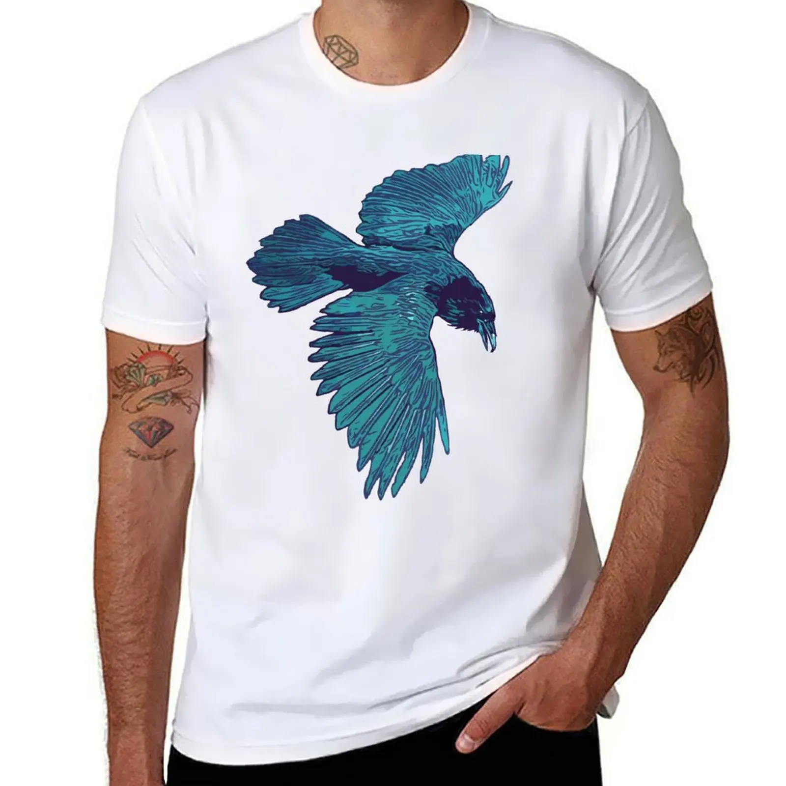Raven Soaring T-Shirt Worker Basic Short Sleeve Tee
Raven Soaring T-Shirt Worker Basic Short Sleeve Tee