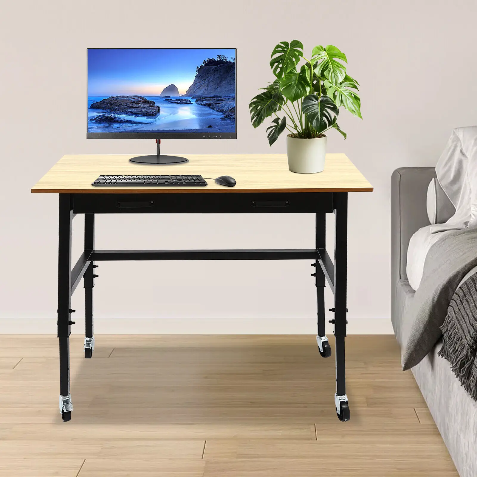 Верстак 110 В, рабочий стол, прямоугольный, регулируемая высота 73-91 см
Верстак 110 В, рабочий стол, прямоугольный, регулируемая высота 73-91 см