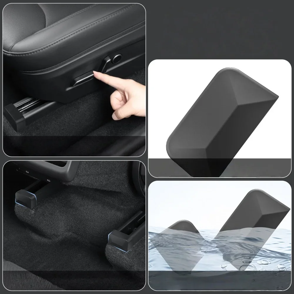 4pcs Rear Seat Rail Cover Protector for Tesla Model 3 Highland 2024-2026 Model Y Juniper 2025-2026 Accessories End Pieces
4pcs Rear Seat Rail Cover Protector for Tesla Model 3 Highland 2024-2026 Model Y Juniper 2025-2026 Accessories End Pieces
