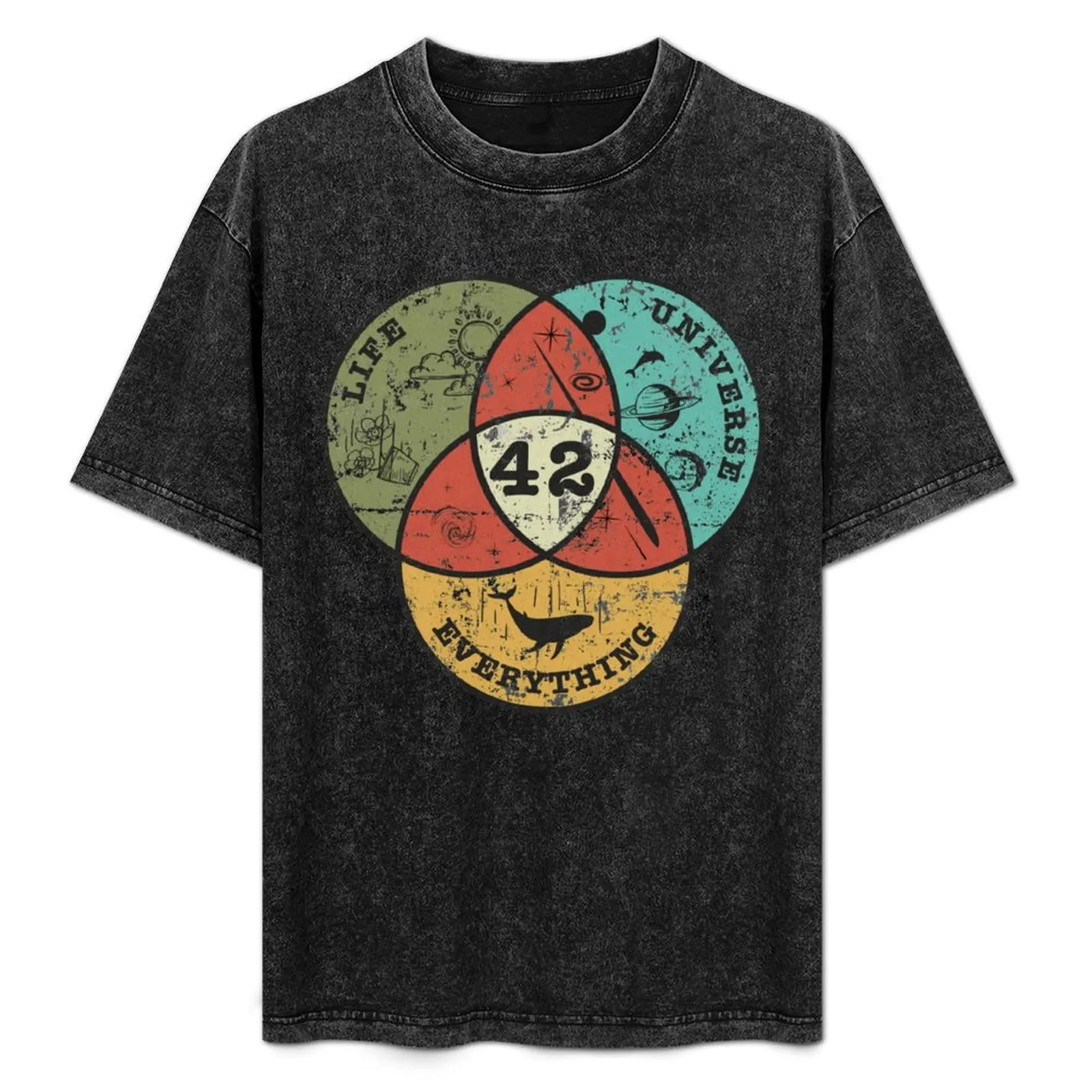 Venn Diagram: Life, the Universe & Everything T-Shirt Everyday Wear Basic Short Sleeve Top
Venn Diagram: Life, the Universe & Everything T-Shirt Everyday Wear Basic Short Sleeve Top