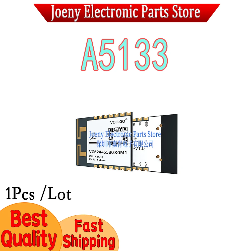 A5133 High-speed 5.8GHz UAV Flight Control/HiFi Wireless Audio/video Image Wireless Module
A5133 High-speed 5.8GHz UAV Flight Control/HiFi Wireless Audio/video Image Wireless Module
