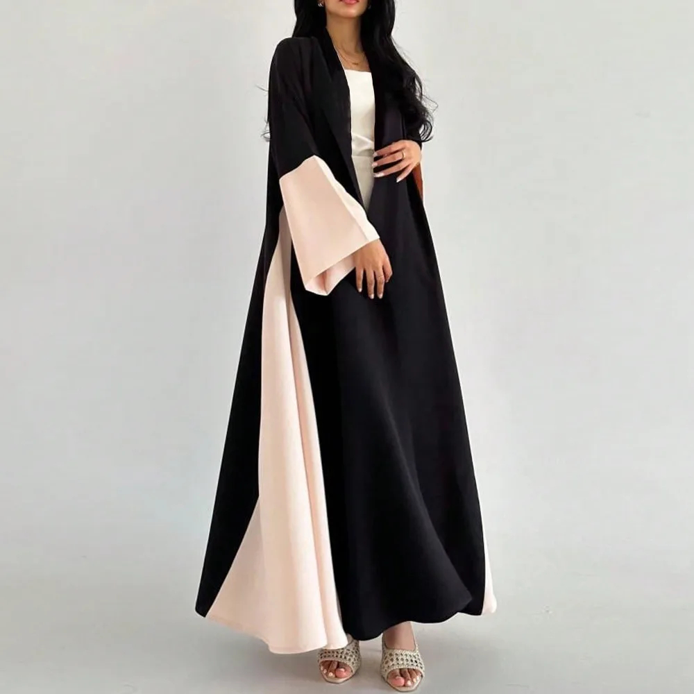 Middle-East Ethnic Clothing Loose Open Front Abaya Muslim Women Abayas Casual Kaftans Islamic Full Sleeve Maxi Dresses Jilbabs
Middle-East Ethnic Clothing Loose Open Front Abaya Muslim Women Abayas Casual Kaftans Islamic Full Sleeve Maxi Dresses Jilbabs