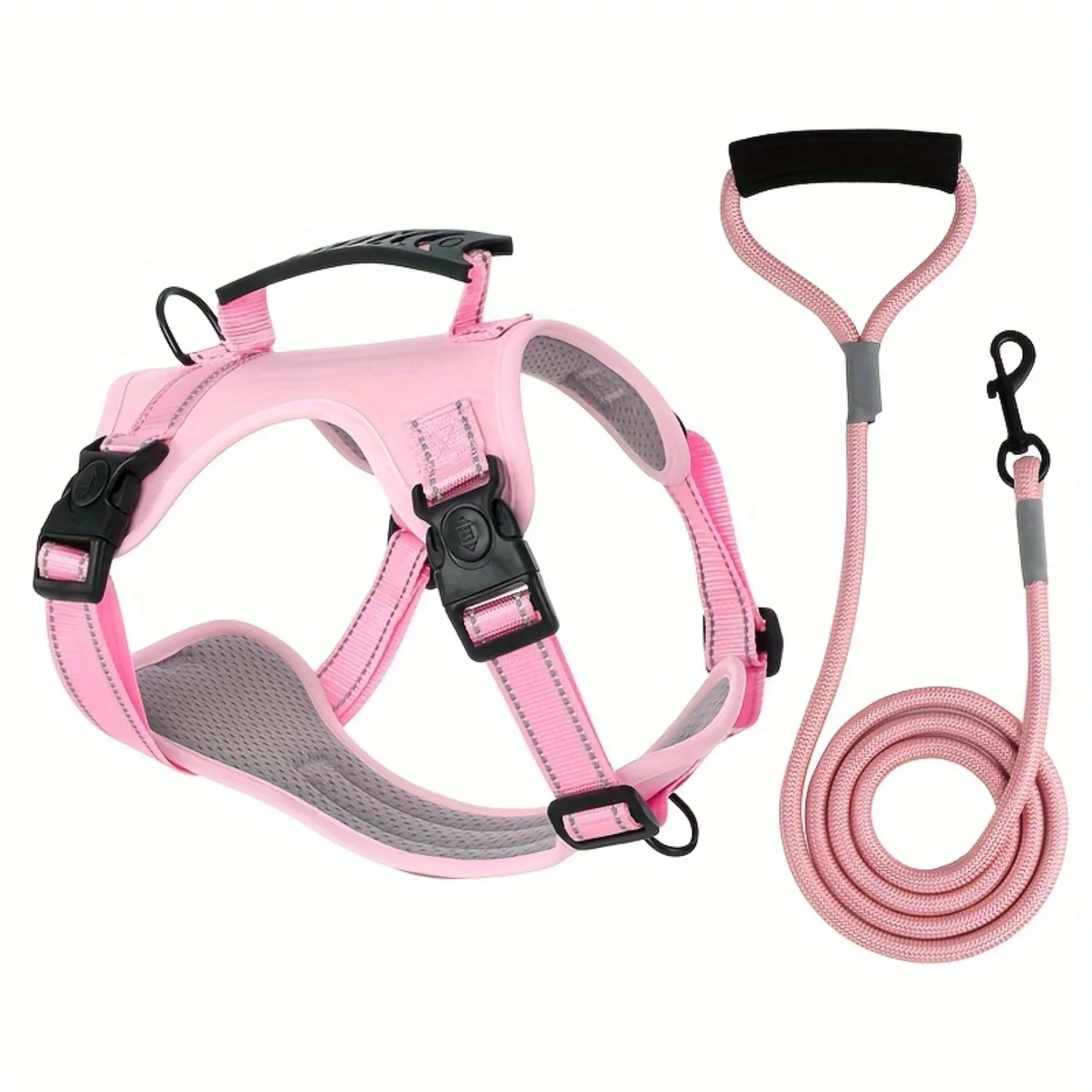 High-Visibility Reflective Dog Harness & Leash Set - Soft Mesh Pet Vest with Enhanced Padding for Secure, Comfortable Outdoor &
High-Visibility Reflective Dog Harness & Leash Set - Soft Mesh Pet Vest with Enhanced Padding for Secure, Comfortable Outdoor &