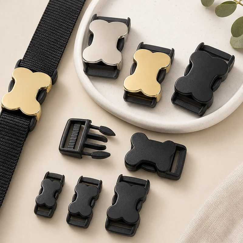 5/10Pcs 10-25mm Bone Shape Side Release Buckles Metal Plastic Bag Strap Dog Collar Webbing Clip Closure DIY Sewing Accessory
5/10Pcs 10-25mm Bone Shape Side Release Buckles Metal Plastic Bag Strap Dog Collar Webbing Clip Closure DIY Sewing Accessory