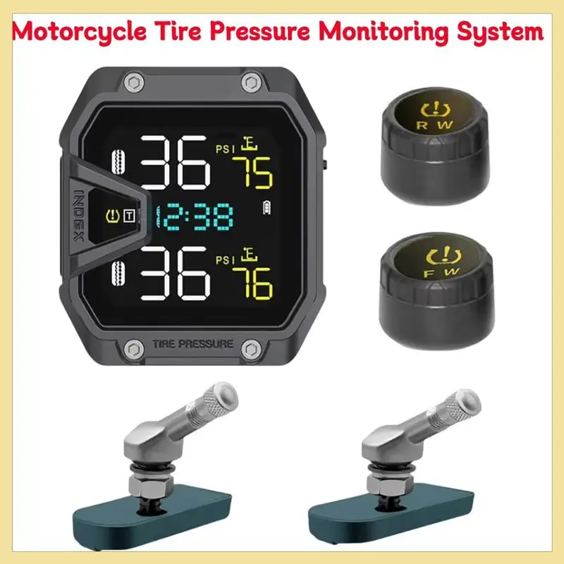High Quality Motorcycle Tire Pressure Monitoring System Motorcycle Wireless Tire Pressure Monitor With 2 Sensors
High Quality Motorcycle Tire Pressure Monitoring System Motorcycle Wireless Tire Pressure Monitor With 2 Sensors