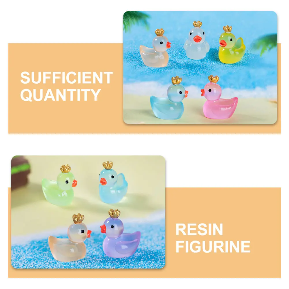 24pcs Glow Crown Ducks Mini Resin Figurines Micro Landscape Decor Resin Mini Duck Garden House Accessories
24pcs Glow Crown Ducks Mini Resin Figurines Micro Landscape Decor Resin Mini Duck Garden House Accessories
