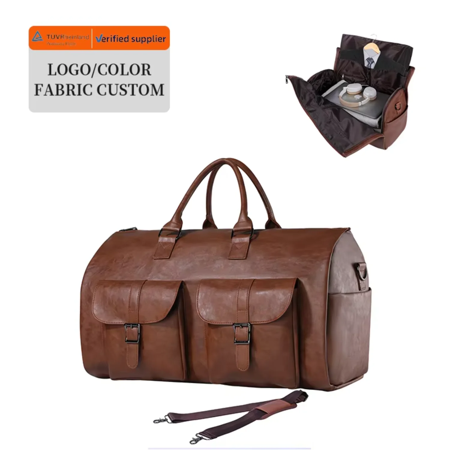 Fashion 2 in 1 Foldable PU Leather Duffle Convertible Suit Travel Garment Bags
Fashion 2 in 1 Foldable PU Leather Duffle Convertible Suit Travel Garment Bags