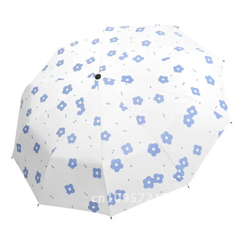 Women's Full-Automatic Flower Umbrella UV Protection Sunshade & Rain Dual-Use Three-Fold Black Rubber Sunscreen with Iron Bones
Women's Full-Automatic Flower Umbrella UV Protection Sunshade & Rain Dual-Use Three-Fold Black Rubber Sunscreen with Iron Bones