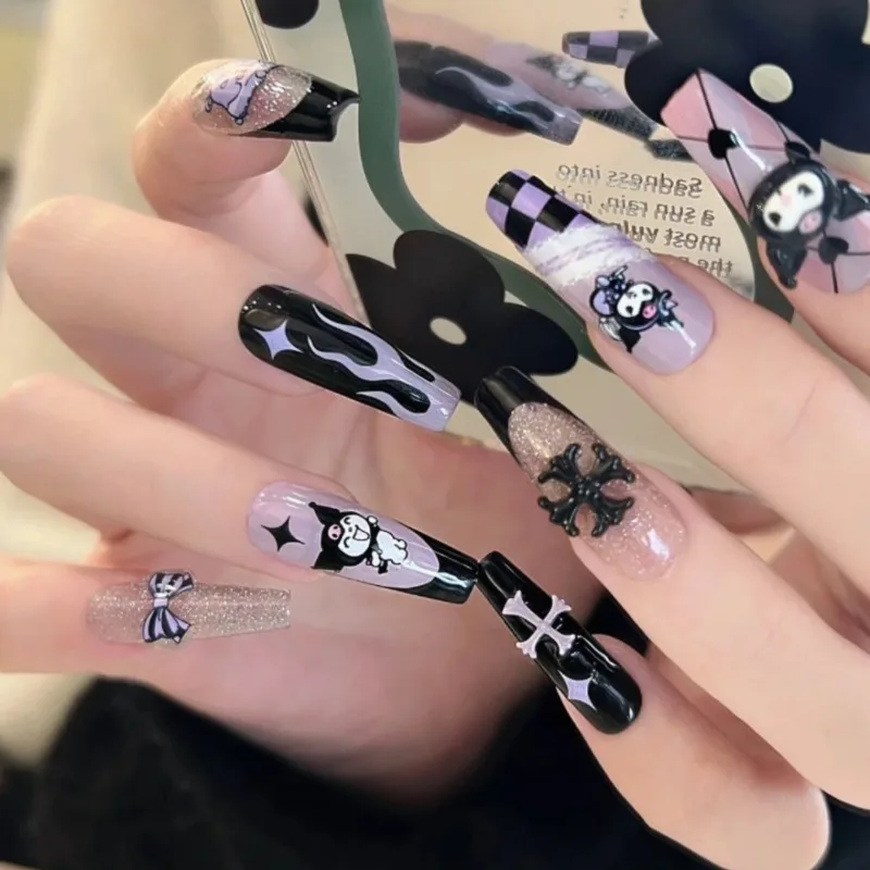 Kawaii Kuromi Sanrio Student Cartoon Nail Stickers Nail Art Patch Hand Decoration Birthday Christmas Gift for Girls
Kawaii Kuromi Sanrio Student Cartoon Nail Stickers Nail Art Patch Hand Decoration Birthday Christmas Gift for Girls