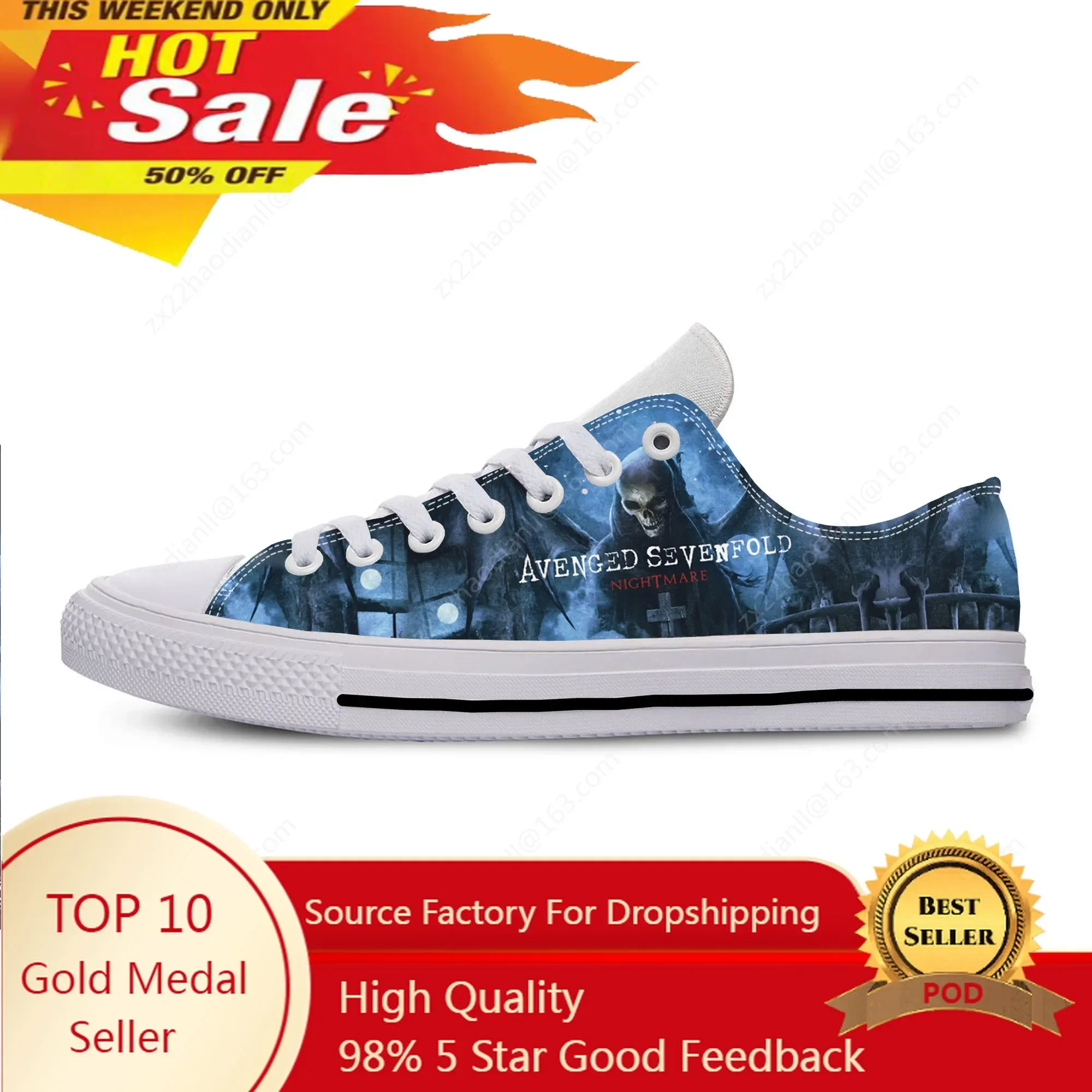 Avenged Sevenfold A7X Low Top Casual Sneakers Mens Womens Teenager Canvas Running Shoes 3D Print Lightweight shoe White
Avenged Sevenfold A7X Low Top Casual Sneakers Mens Womens Teenager Canvas Running Shoes 3D Print Lightweight shoe White