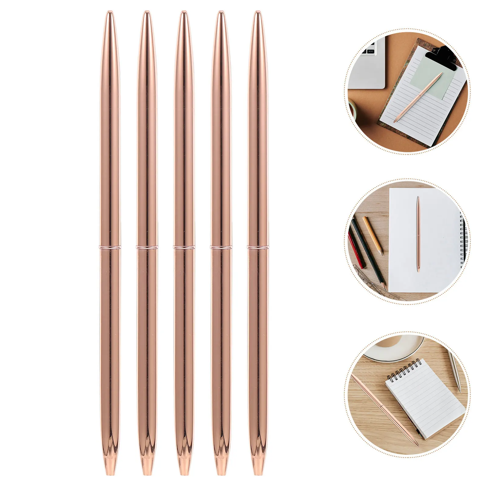 5Pcs Rotary Ballpoint Pens Black Ink 1.0 Metal Rotating Pen for Business Office Teachers Students Writing Stationery Set
5Pcs Rotary Ballpoint Pens Black Ink 1.0 Metal Rotating Pen for Business Office Teachers Students Writing Stationery Set