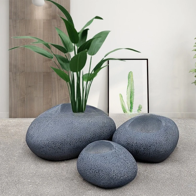 Creative Irregular Stone shaped Pebble Fiberglass Flower Pot Exhibition Hall Reed Bonsai Decorative Ornament
Creative Irregular Stone shaped Pebble Fiberglass Flower Pot Exhibition Hall Reed Bonsai Decorative Ornament