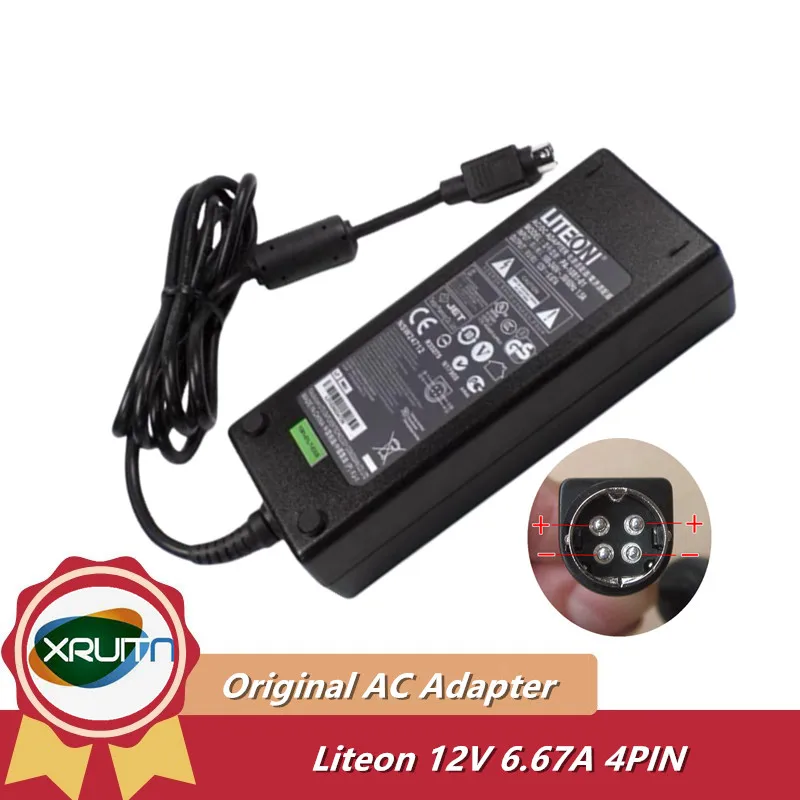 Оригинальное зарядное устройство Liteon PA-1081-01 PA-1081-11 12 В 6,67 А переменного/постоянного тока, 4-контактное (Din) для блока питания камер Hikvision DVR
Оригинальное зарядное устройство Liteon PA-1081-01 PA-1081-11 12 В 6,67 А переменного/постоянного тока, 4-контактное (Din) для блока питания камер Hikvision DVR
