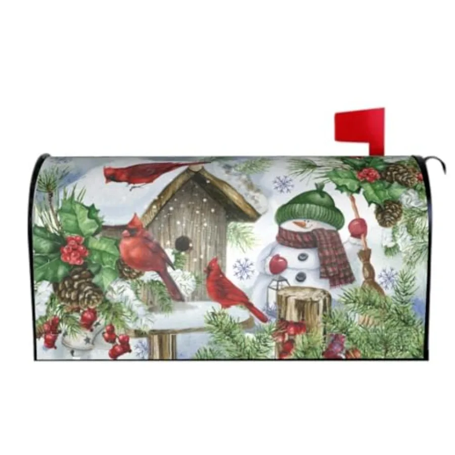 Mailbox Covers Magnetic Standard Size 18x21 Christmas Cabin Birds Snowflakes Print Xmas Decorative Mailbox Wrap Cover Holiday D
Mailbox Covers Magnetic Standard Size 18x21 Christmas Cabin Birds Snowflakes Print Xmas Decorative Mailbox Wrap Cover Holiday D