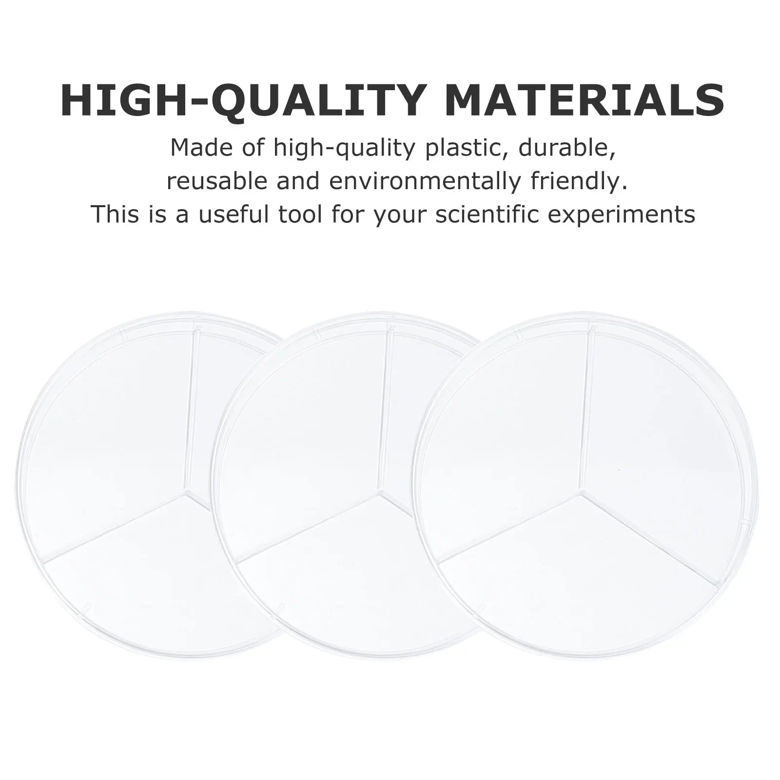 10pcs Petri Dish Bacteria Culture Plates Three Compartments Dishes Material Microbiology Study Teaching
10pcs Petri Dish Bacteria Culture Plates Three Compartments Dishes Material Microbiology Study Teaching