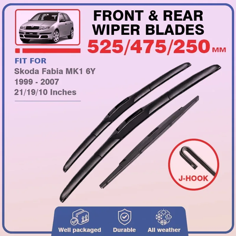 Windshield Wiper Blades For Skoda Fabia MK1 6Y 1999 - 2007 Front Rear Windscreen Window Car Accessories 2000 2001 2002 2003 2004
Windshield Wiper Blades For Skoda Fabia MK1 6Y 1999 - 2007 Front Rear Windscreen Window Car Accessories 2000 2001 2002 2003 2004